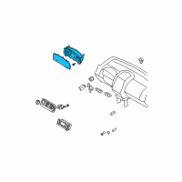 OEM Ford Edge Cluster Assembly Diagram - 9T4Z-10849-AA