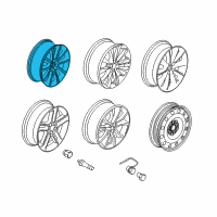 OEM Ford Flex Wheel, Alloy Diagram - BA8Z-1007-E