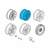 OEM Lincoln MKT Wheel, Alloy Diagram - BE9Z-1007-A