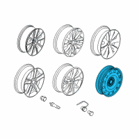 OEM Lincoln MKS Wheel, Spare Diagram - 8A5Z-1007-D
