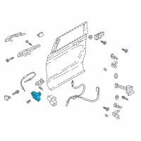 OEM Ford Expedition Latch Assembly Diagram - JL1Z-7826413-F