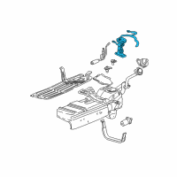OEM Ford Explorer Sport Trac Fuel Pump Assembly Diagram - 5L2Z-9H307-C