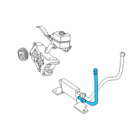 OEM Ford Explorer Sport Trac Pressure Hose Diagram - 1L5Z-3A719-FB