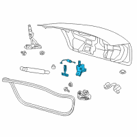 OEM Ford Taurus Trunk Lock Diagram - DA5Z-5443200-A