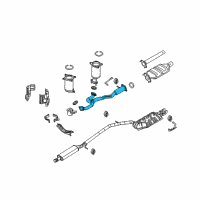 OEM Ford Taurus Exhaust Pipe Diagram - 8G1Z-5G274-A