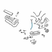 OEM Lincoln LS Tube Assembly Diagram - 3W4Z-6754-AA