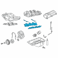 OEM Ford E-250 Econoline Intake Manifold Gasket Diagram - F85Z-9433-DA
