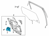 OEM Ford Escape MOTOR ASY - WINDOW OPERATING Diagram - LJ6Z-5823394-B