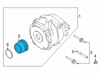 OEM Ford Bronco PULLEY Diagram - MB3Z-10344-A