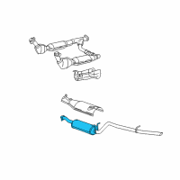 OEM Ford Expedition Muffler Diagram - 3L1Z5230AA