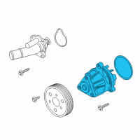 OEM Lincoln MKZ Water Pump Assembly Diagram - EJ7Z-8501-H