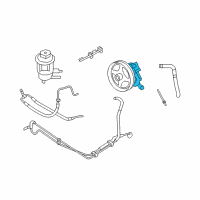 OEM Ford Power Steering Pump Diagram - 9L2Z-3A674-CRM