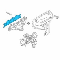 OEM Ford Fiesta Manifold Gasket Diagram - BM5Z-9448-A