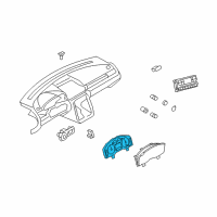 OEM Ford Freestyle Cluster Assembly Diagram - 5F9Z-10849-NB