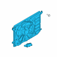 OEM Ford C-Max Fan Assembly Diagram - DM5Z-8C607-C