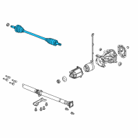 OEM Ford Taurus X Axle Shaft Assembly Diagram - 8G1Z-4K138-A