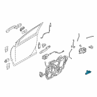 OEM Ford Taurus Release Cable Diagram - 8G1Z-74221A00-A