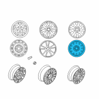 OEM Mercury Wheel, Spare Diagram - 3W7Z-1007-EA