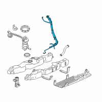 OEM Ford Explorer Filler Pipe Diagram - 6L2Z-9034-AA
