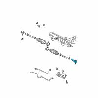 OEM Ford Explorer Sport Outer Tie Rod Diagram - 5L5Z-3A130-AA