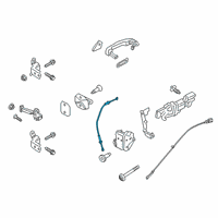 OEM Ford Ranger Lock Cable Diagram - KB3Z-2640180-B