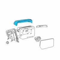 OEM Ford F-150 Mirror Cover Diagram - 9L3Z-17D742-AA