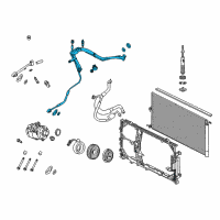 OEM Ford F-150 Hose & Tube Assembly Diagram - AL3Z-19A834-A