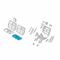 OEM Ford Expedition Seat Cushion Pad Diagram - 7L1Z-7863841-A