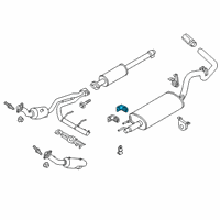 OEM Ford Muffler Rear Bracket Diagram - BL3Z-5260-A