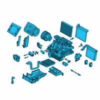 OEM Ford Focus Evaporator Assembly Diagram - F1FZ-19B555-E