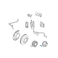 OEM Ford F-250 Super Duty Hub Assembly Wheel Stud Diagram - -W706504-S436