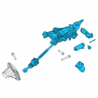 OEM Ford Column Assembly Diagram - F2GZ-3C529-AE