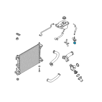 OEM Ford F-150 Water Outlet Seal Diagram - BR3Z-8255-B