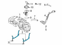 OEM Ford Escape STRAP ASY - FUEL TANK Diagram - LX6Z-9054-A