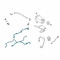 OEM Ford Flex Canister Hose Diagram - AE9Z-9C015-C