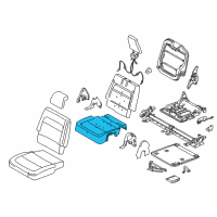 OEM Ford Flex Seat Cushion Pad Diagram - BA8Z-7463841-A