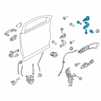 OEM Ford Upper Hinge Diagram - BB5Z-7822800-C