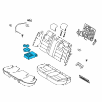 OEM Ford Fusion Armrest Assembly Diagram - AE5Z-5467112-BA