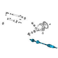 OEM Lincoln LS Axle Assembly Diagram - 4W4Z-4K138-AA