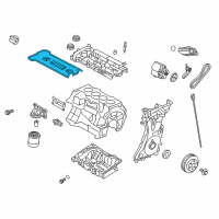 OEM Ford Edge Valve Cover Gasket Diagram - BB5Z-6584-A