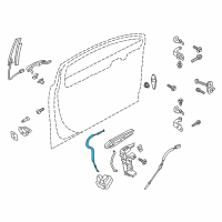 OEM Lincoln MKZ Release Cable Diagram - DP5Z-54221A00-C