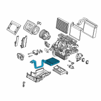 OEM Lincoln MKC Heater Core Diagram - F1FZ-18476-A