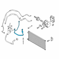 OEM Ford Transit Connect AC Tube Diagram - 9T1Z-19972-A