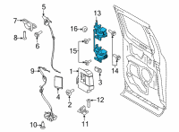OEM Ford F-150 Hinge Assembly Diagram - FL3Z-1826800-B