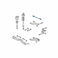 OEM Ford Expedition Tie Rod Assembly Diagram - 6L1Z-5A972-A