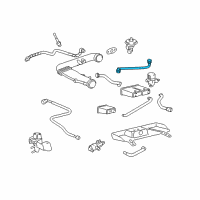 OEM Lincoln LS Connector Hose Diagram - XW4Z-6758-AA