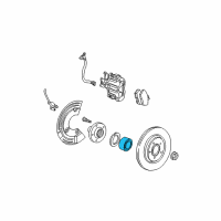 OEM Lincoln LS Wheel Bearing Diagram - XW4Z1244AA