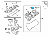 OEM Ford F-150 Mount Plate Gasket Diagram - BL3Z-9417-A