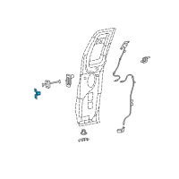 OEM Ford F-150 Hinge Diagram - 6L3Z-1526800-AA