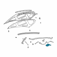OEM Ford Excursion Latch Diagram - 4C3Z-16700-AA